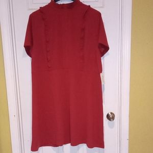 Eloquii burnt orange dress